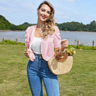 belle poque Spring 2026 Women's Short Sleeve Bolero Shrug Lightweight Cardigan