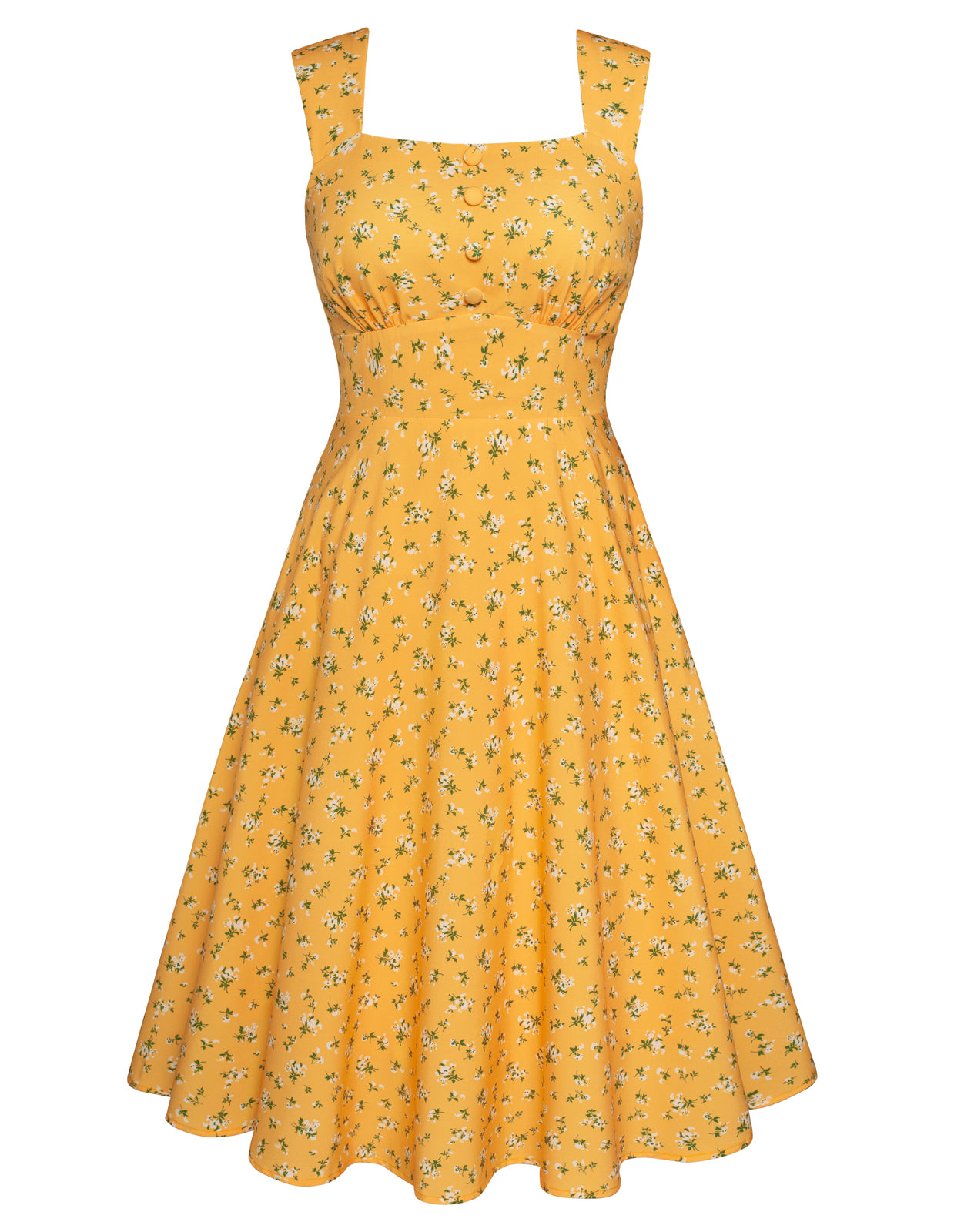 belle poque Sundress for Women A Line Midi Dress Summer Cocktail Tea Party Dress with Pockets Bronze