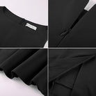 belle poque Womens Bodycon Dress Boat Neck Dress Business Casual Work Dresses