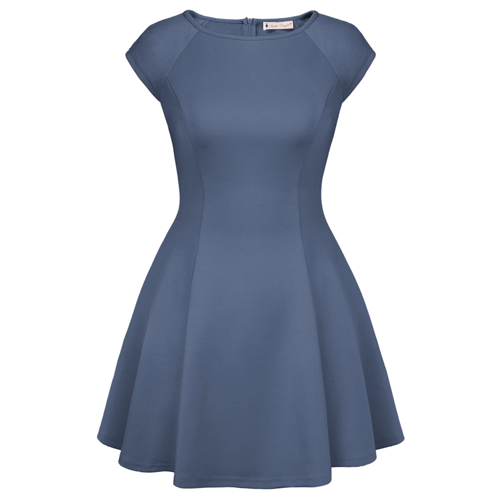 belle poque 2026 Elegant Formal Classy Cocktail Party Dress Boat Neck Short Dresses Light Blue