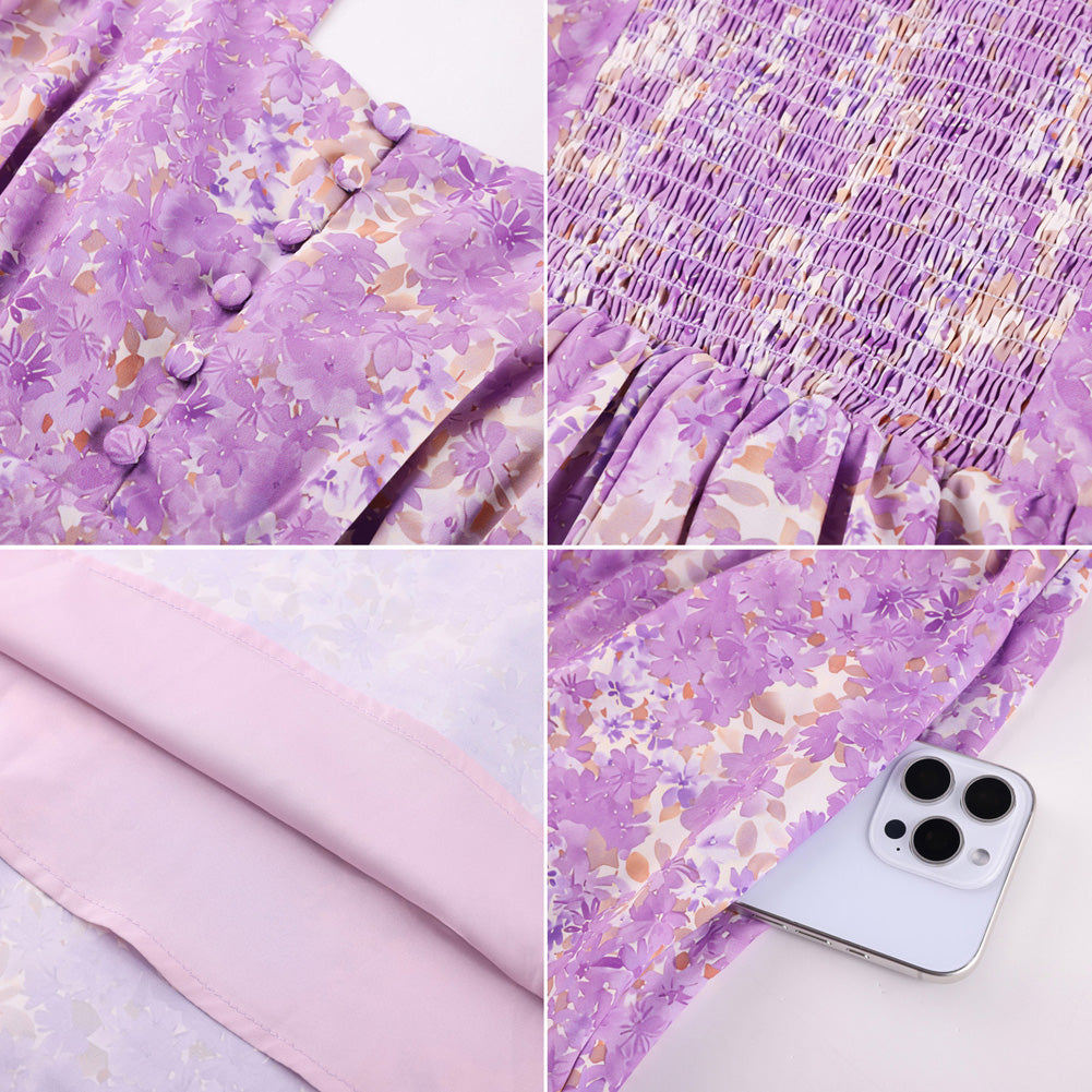 belle poque 2026 Vacation Floral Dress for Women Sundress Midi Flowy Beach Dresses