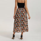 belle poque 2026 Women Vintage Swing Floral Skirt Comfy A-Line Maxi Skirt