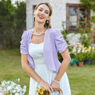 belle poque Spring 2026 Women's Short Sleeve Bolero Shrug Lightweight Cardigan