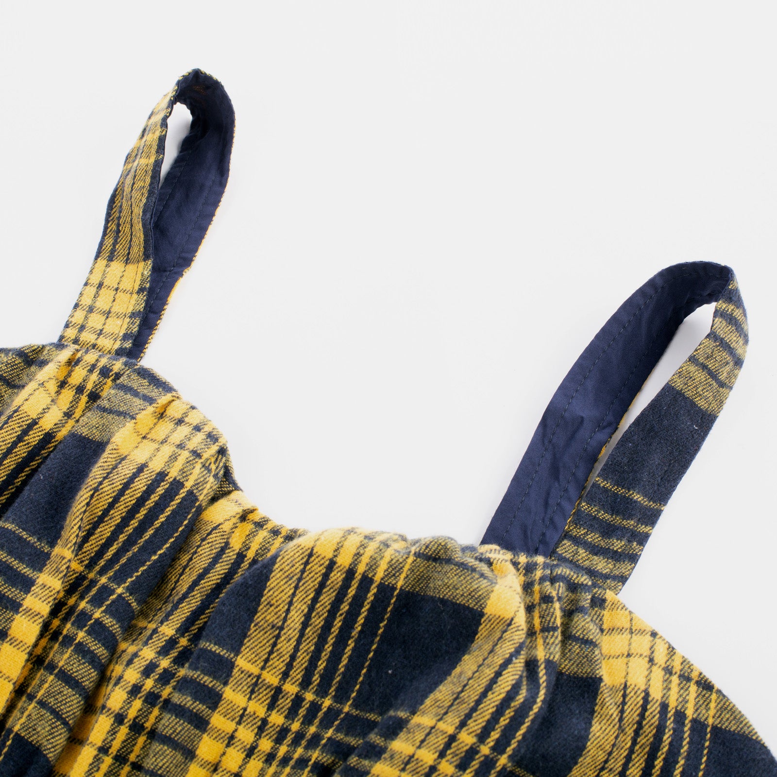 belle poque Vintage Two-Way Defined Waist Dress Ruched Bodice Flared Plaid A-Line Dress