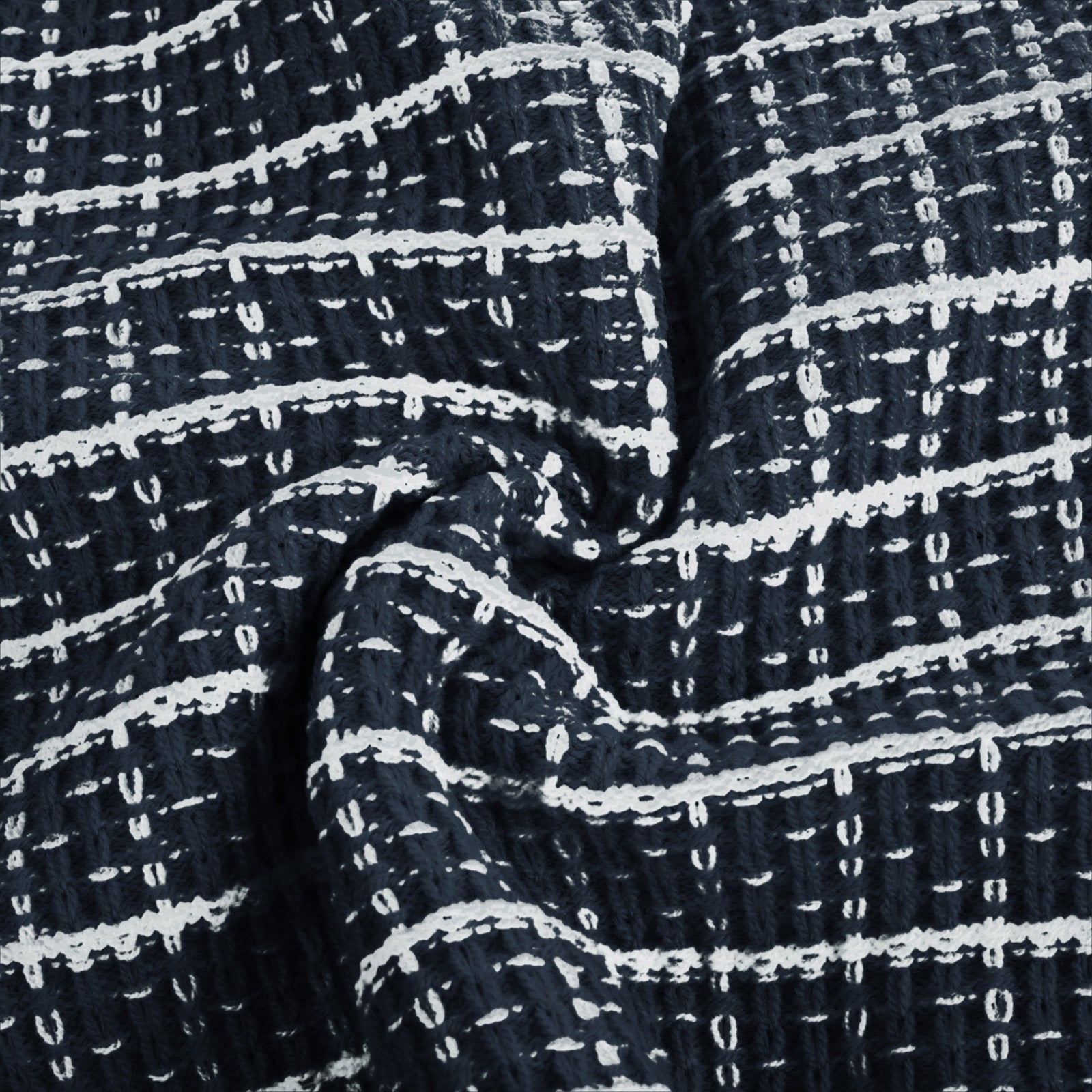 belle poque Contrast Color Cardigan Long Sleeve V-Neck Cable Knitted Sweater