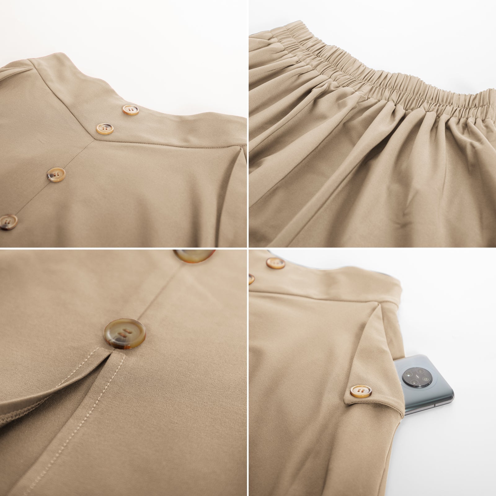 belle poque Vintage A-Line Skirt Midi Skirt Casual Skirt High Waisted Midi Party Skirt Basic A-Line Skirt