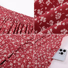 belle poque Women's Spring Summer 2026 Midi Skirts with Slit Flowy A-Line Skirt with Pockets