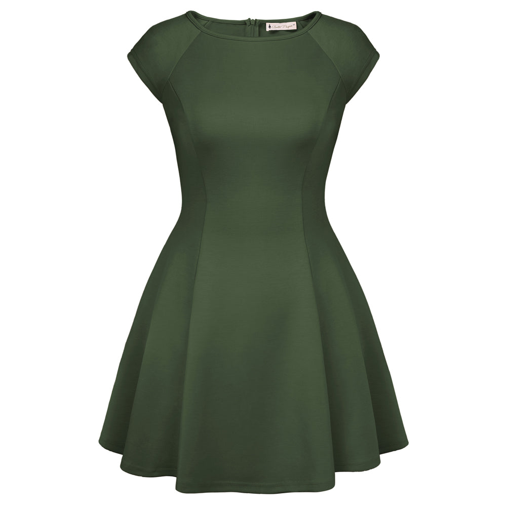 belle poque 2026 Elegant Formal Classy Cocktail Party Dress Boat Neck Short Dresses Green