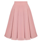 belle poque 2026 Women Spring Vintage Chiffon Skirt Below Knee Flared A-Line Skirt Pink