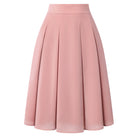 belle poque 2026 Women Spring Summer Vintage Chiffon Flared A-Line Skirt Pink
