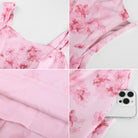belle poque Women's Floral Midi Sundress with Pockets Spring Summer Dresses for Wedding Guest
