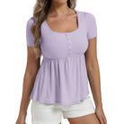 belle poque Women's Cute Tops Babydoll Peplum Top 2026 Casual Shirts