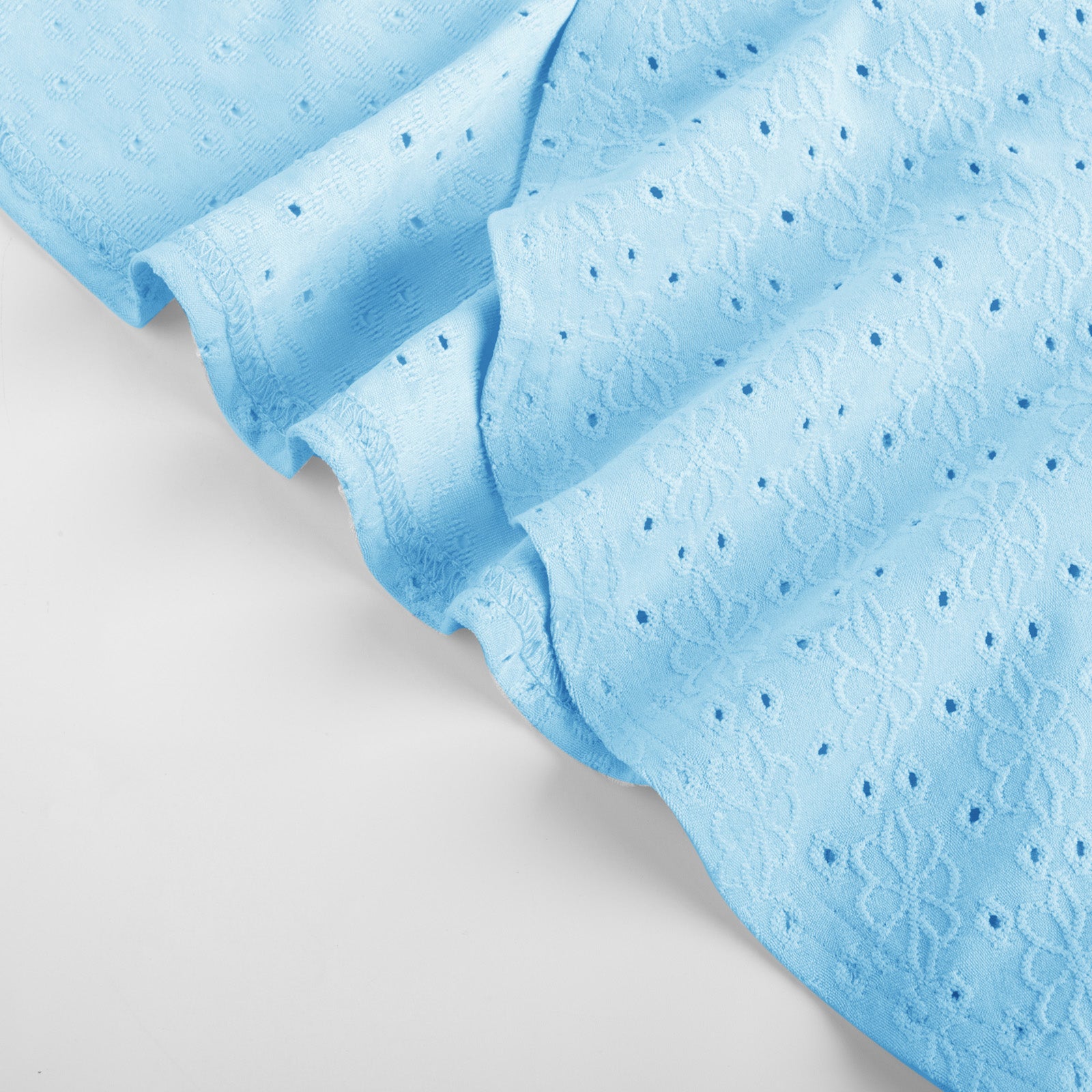 belle poque Women Vintage Hollowed-out Shrug Ruched Short Sleeve Open Front Tops