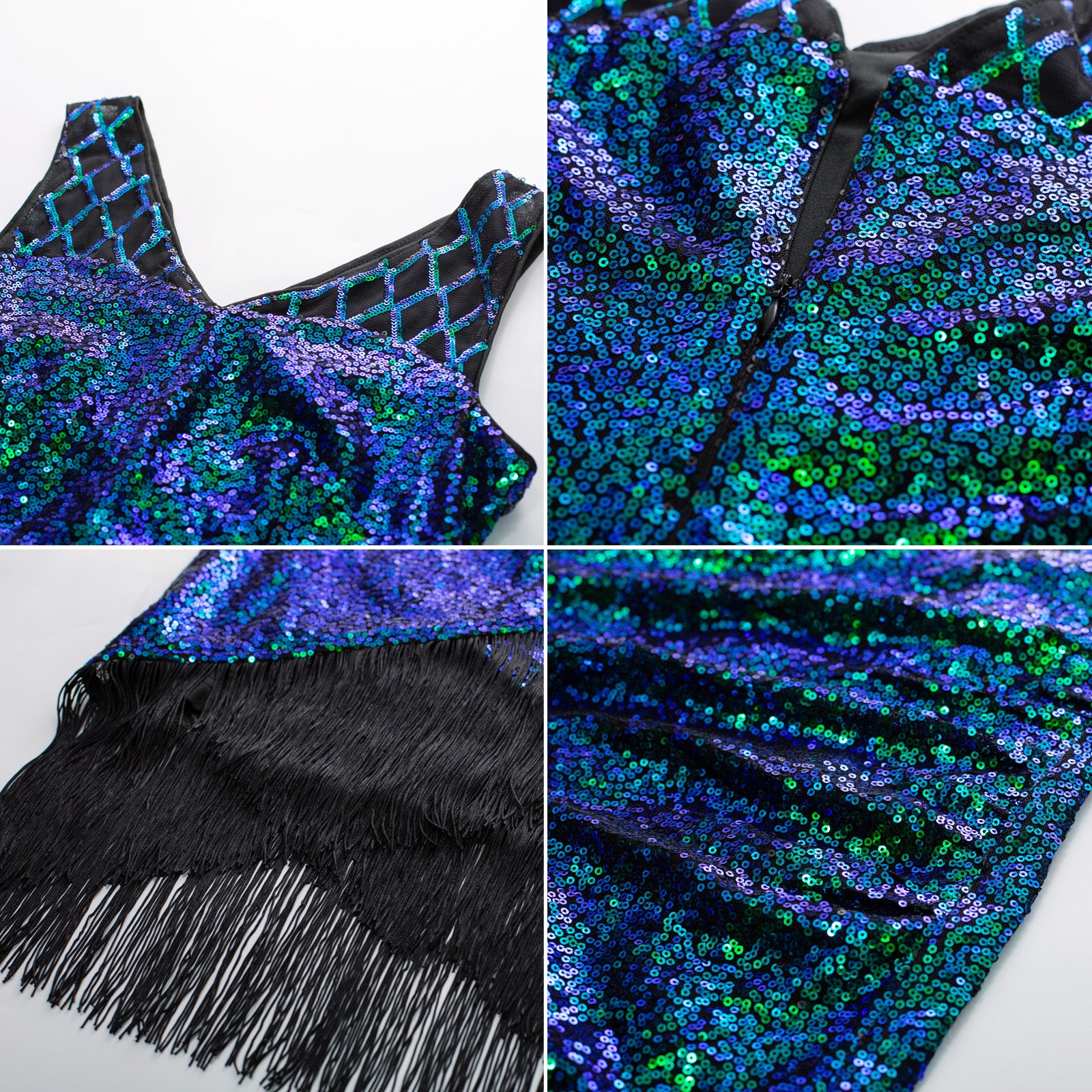 belle poque Sequin Dress Simple 1920s Flapper Cocktail Party Dresses