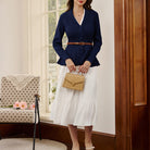 belle poque Vintage Cardigan Sweater Shawl Lapel Button Down Sweater Outwear Coat