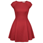 belle poque 2026 Elegant Formal Classy Cocktail Party Dress Boat Neck Short Dresses Red