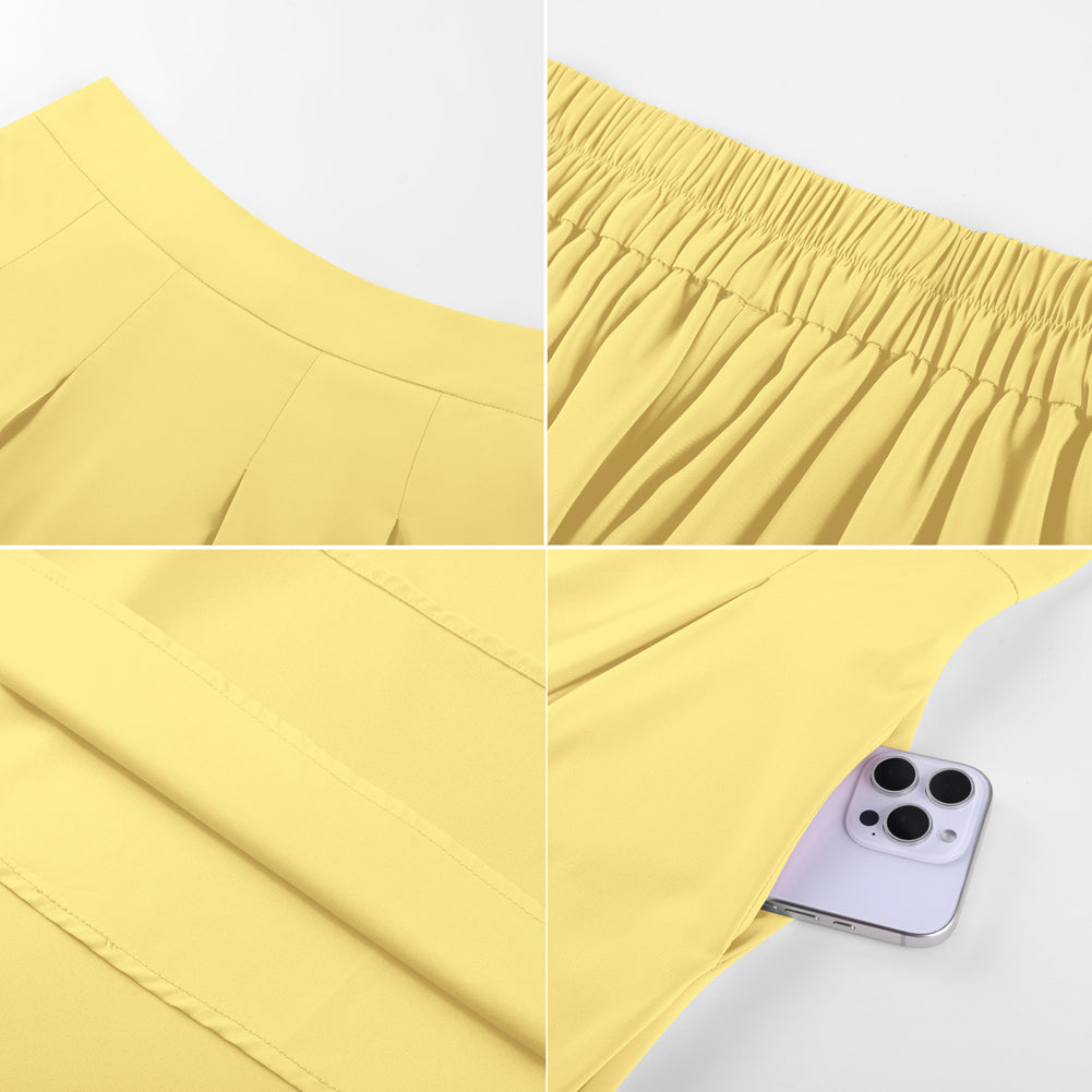 belle poque 2026 Women Spring Summer Vintage Chiffon Flared A-Line Skirt