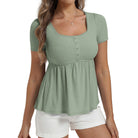 belle poque Women's Cute Tops Babydoll Peplum Top 2026 Casual Shirts