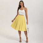 belle poque 2026 Women Spring Summer Vintage Chiffon Flared A-Line Skirt