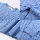 belle poque Belle Poque Women Fall Cardigan Sweater Button Up Cropped Cardigan Lightweight Crew Neck Sweater 2026