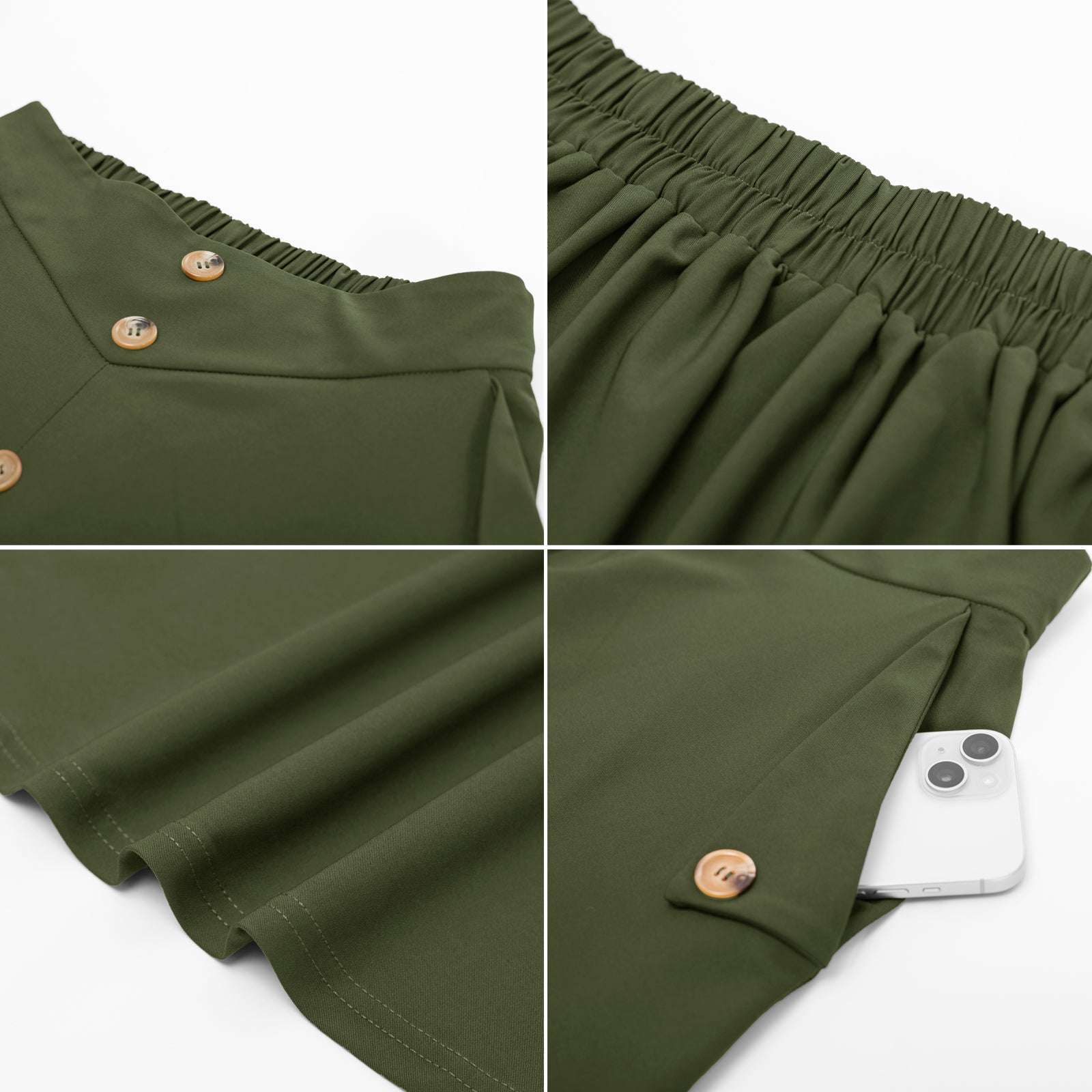 belle poque Vintage A-Line Skirt Midi Skirt Casual Skirt High Waisted Midi Party Skirt Basic A-Line Skirt