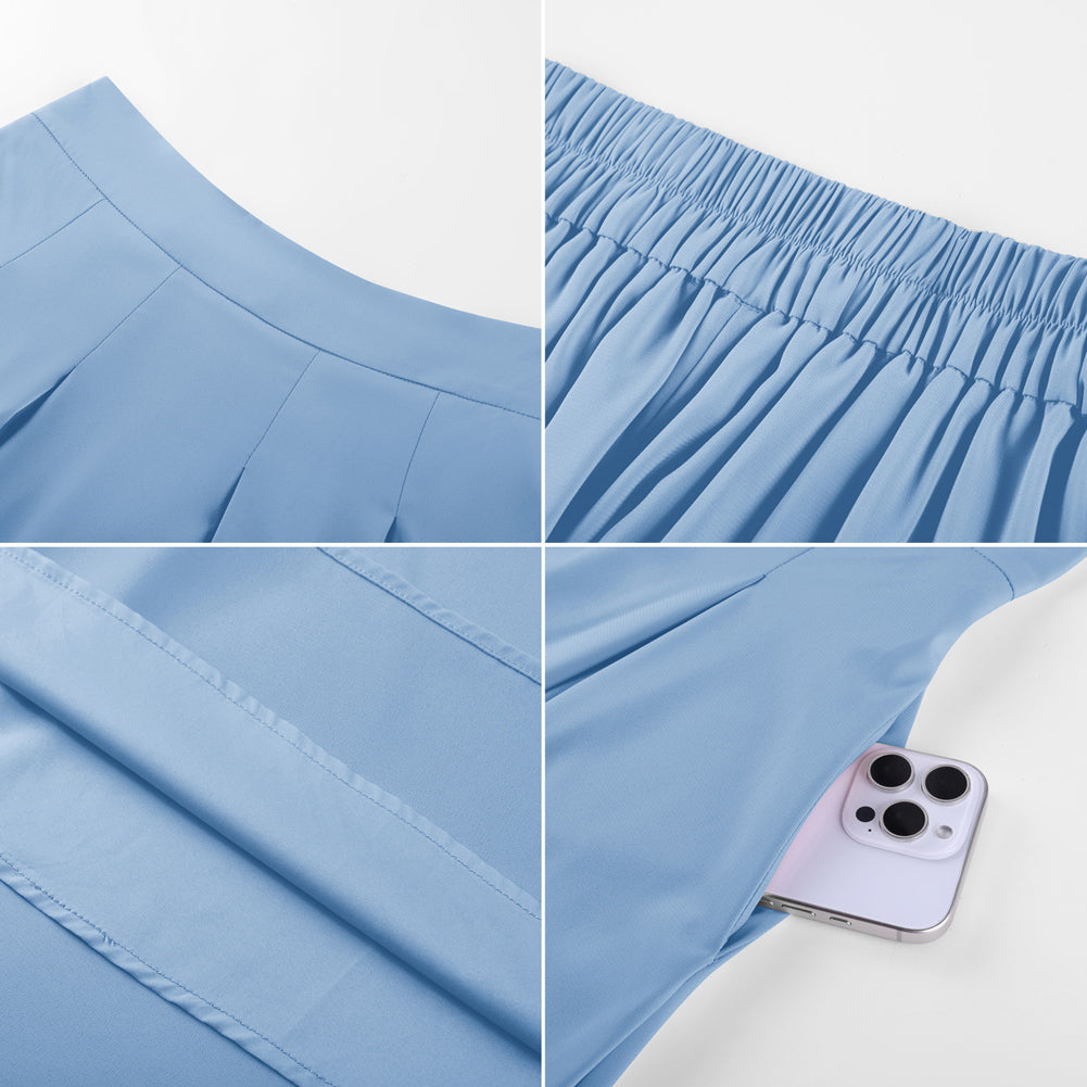 belle poque 2026 Women Spring Summer Vintage Chiffon Flared A-Line Skirt