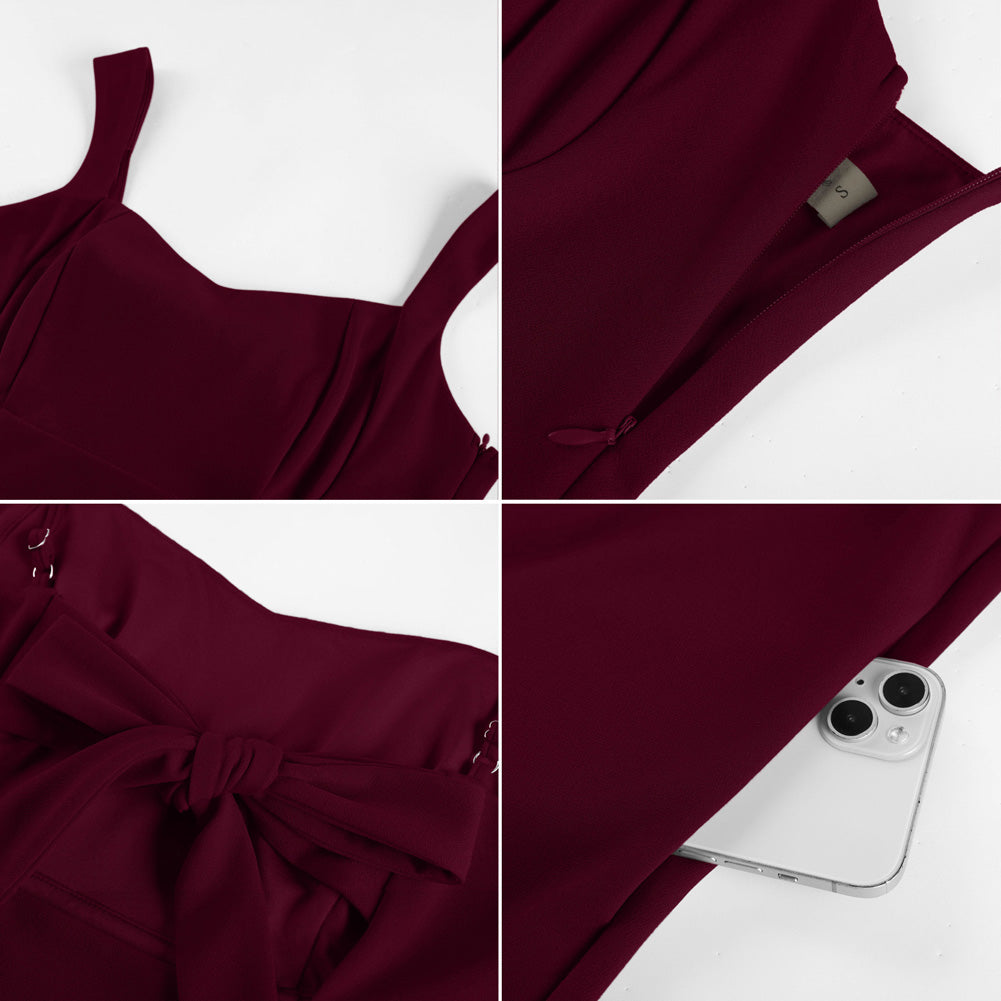 belle poque 2026 Women Graduation Dress with Pockets Short Bow Cocktail Party Dresses