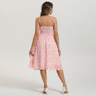 belle poque Floral Dress for Women Midi Sundress 2026 Summer Spring Casual Dresses with Pockets