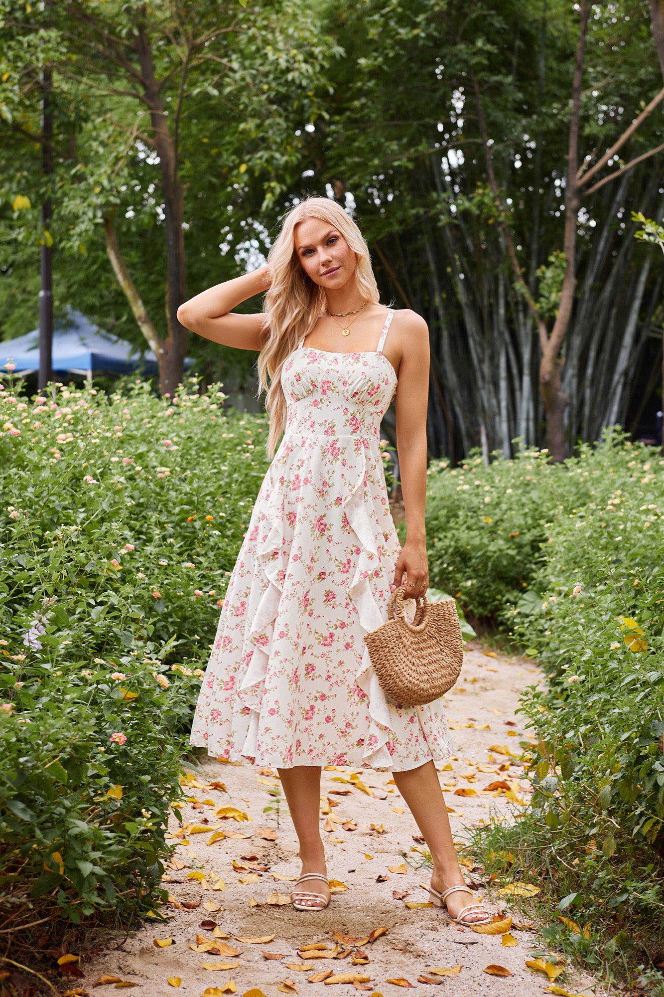 belle poque Sun Dresses for Women 2025 Boho Midi Fairy Wedding Guest Dresses