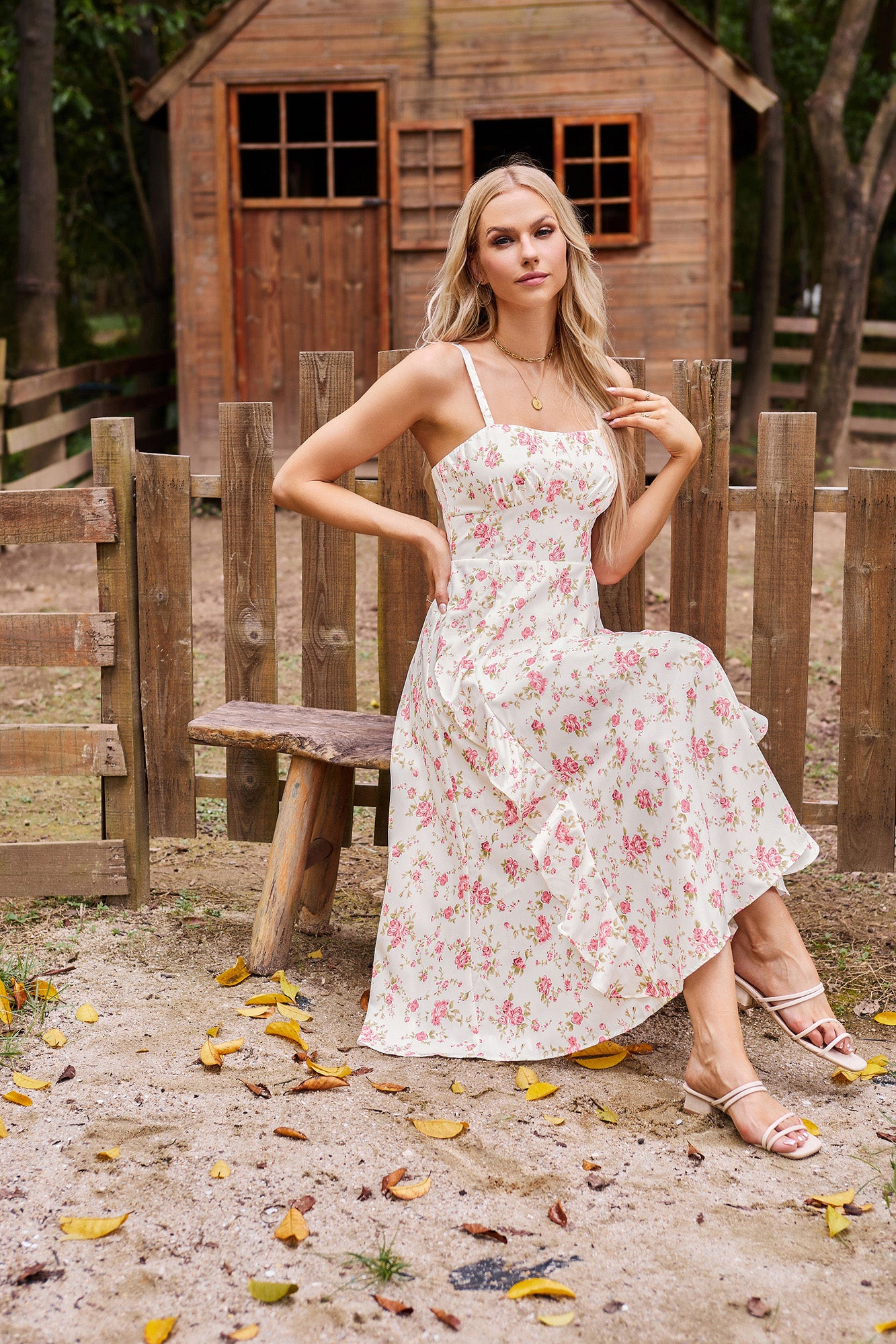 belle poque Sun Dresses for Women 2025 Boho Midi Fairy Wedding Guest Dresses