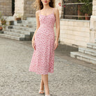 belle poque Women Vintage Mermaid Dress Tie Square Neck Bodycon Dress