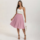 belle poque 2026 Women Spring Summer Vintage Chiffon Flared A-Line Skirt