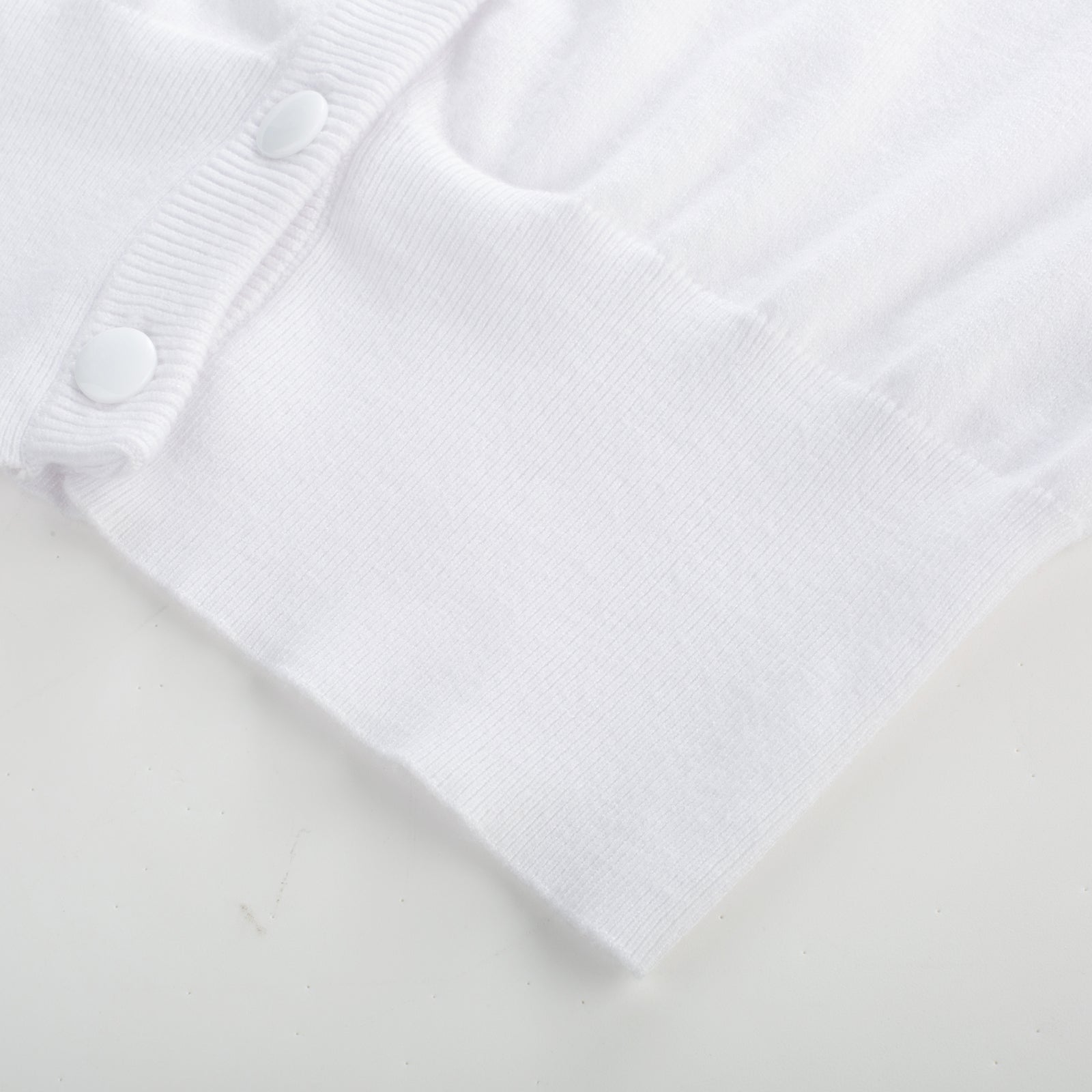 belle poque Women's 3/4 Sleeve Button Down Cherries Embroidery Cropped Cardigan Sweater Coat