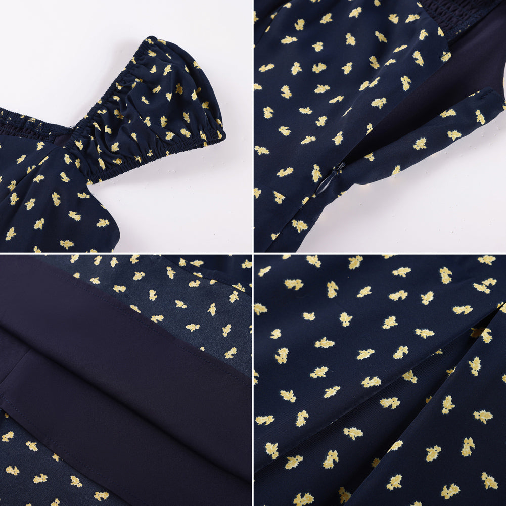 belle poque Mini Floral Dress 2026 Cap Sleeve Flowy Date Short Cute Dress