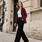 belle poque Vintage Cardigan Sweater Blazer V Neck Shawl Lapel Collar with Pockets