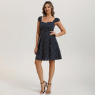 belle poque Mini Floral Dress 2026 Cap Sleeve Flowy Date Short Cute Dress