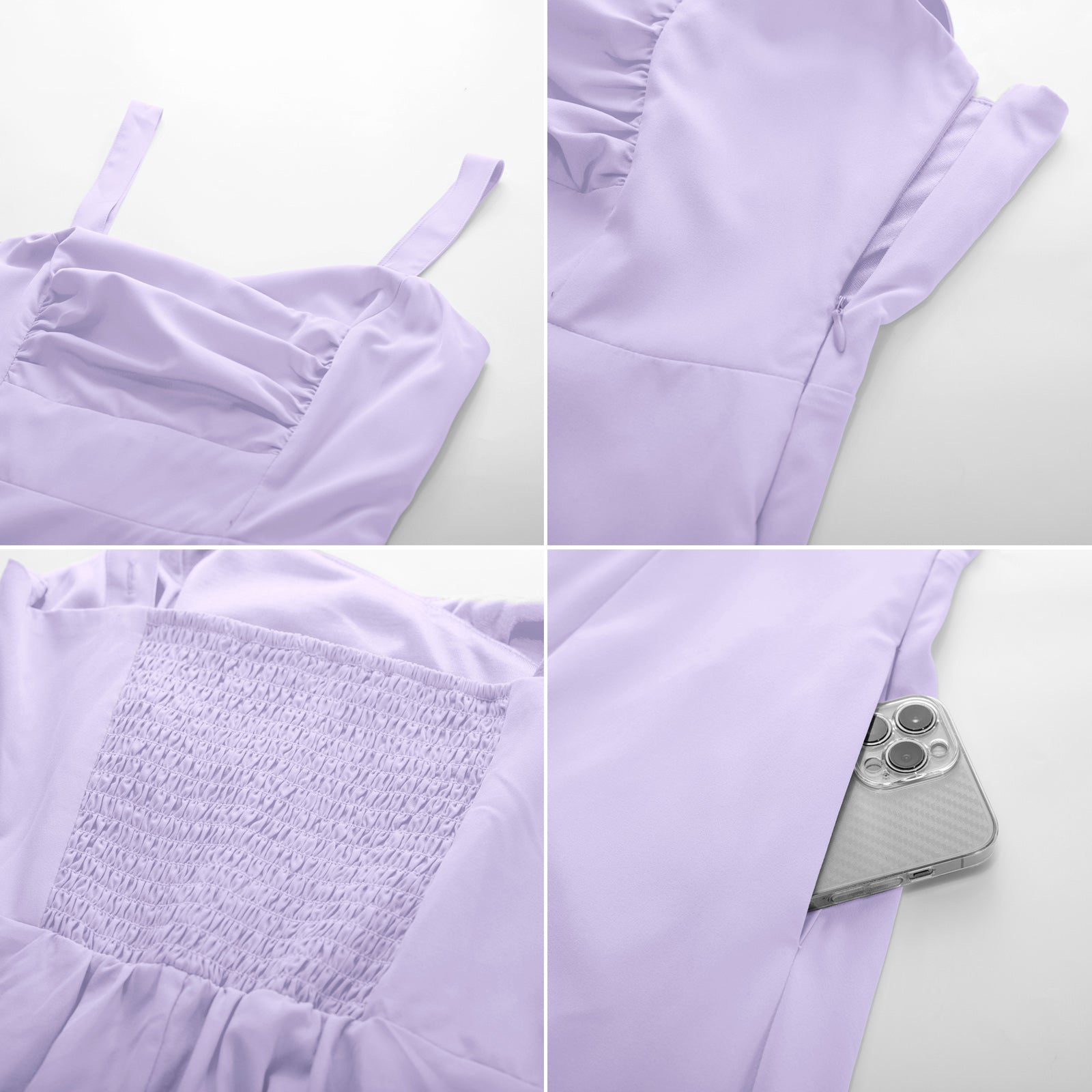 belle poque Vintage 1950s Cocktail Dress Ruched Slit A Line Swing Dress with Pockets