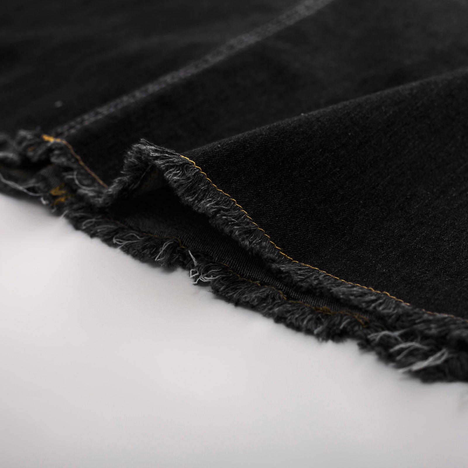 belle poque Multi-Pocket Jean Skirt Elastic High Waist Raw Hem Midi A-Line Skirt