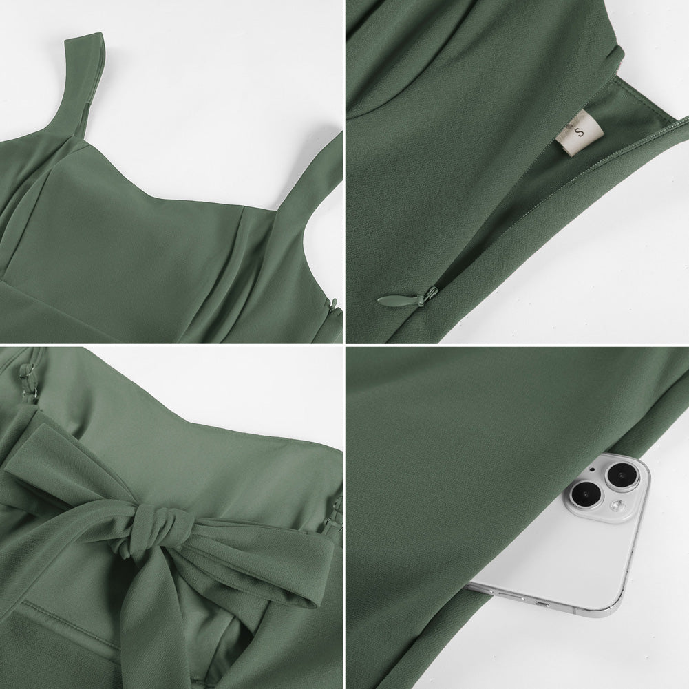 belle poque 2026 Women Graduation Dress with Pockets Short Bow Cocktail Party Dresses