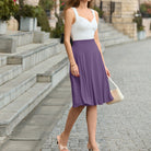 belle poque 2026 Women Spring Summer Vintage Chiffon Flared A-Line Skirt