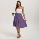 belle poque 2026 Women Spring Summer Vintage Chiffon Flared A-Line Skirt