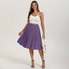 belle poque 2026 Women Spring Summer Vintage Chiffon Flared A-Line Skirt