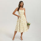 belle poque Floral Dress for Women 2026 Summer Sleeveless Midi A-line Beach Sundresses