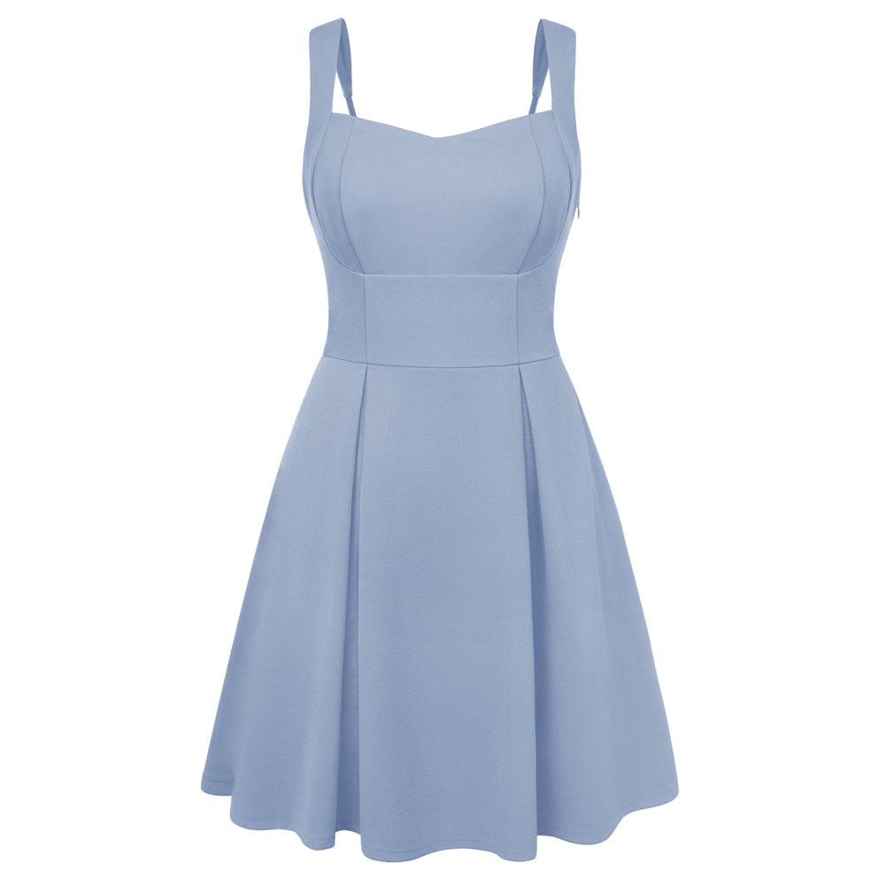 belle poque 2026 Women Graduation Dress with Pockets Short Bow Cocktail Party Dresses Light Blue