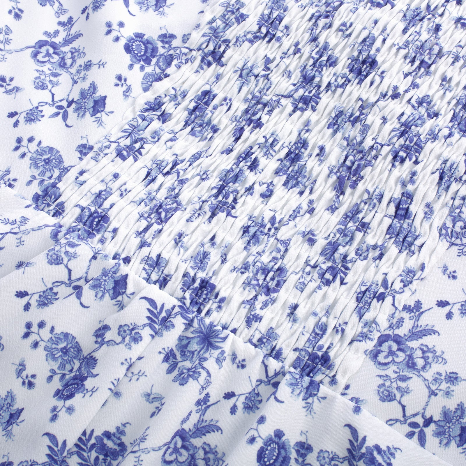 belle poque Vintage Strawberry Patterns Front Slit Dress Puffed Short Sleeve Sweetheart Neck Dress