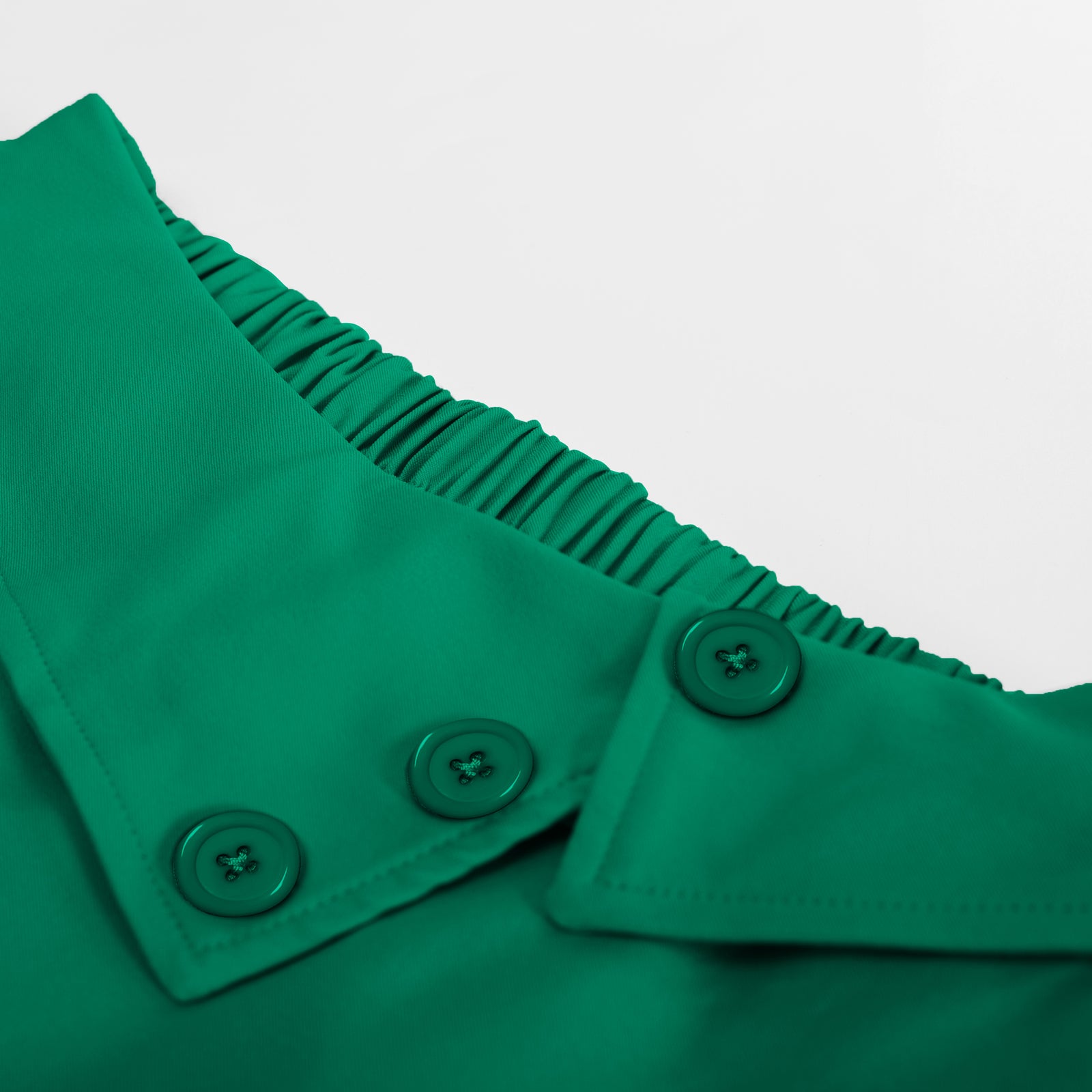 belle poque Vintage A-Line Skirt High Waisted Midi Skirt with Pockets & Buttons