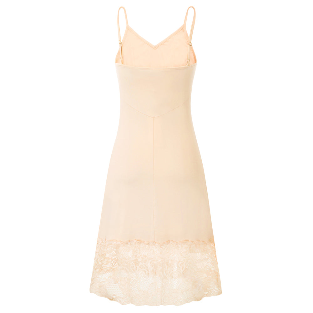 belle poque Lace Full Slips for Women Under Dresses Simple Dress Sleep Cami Dress
