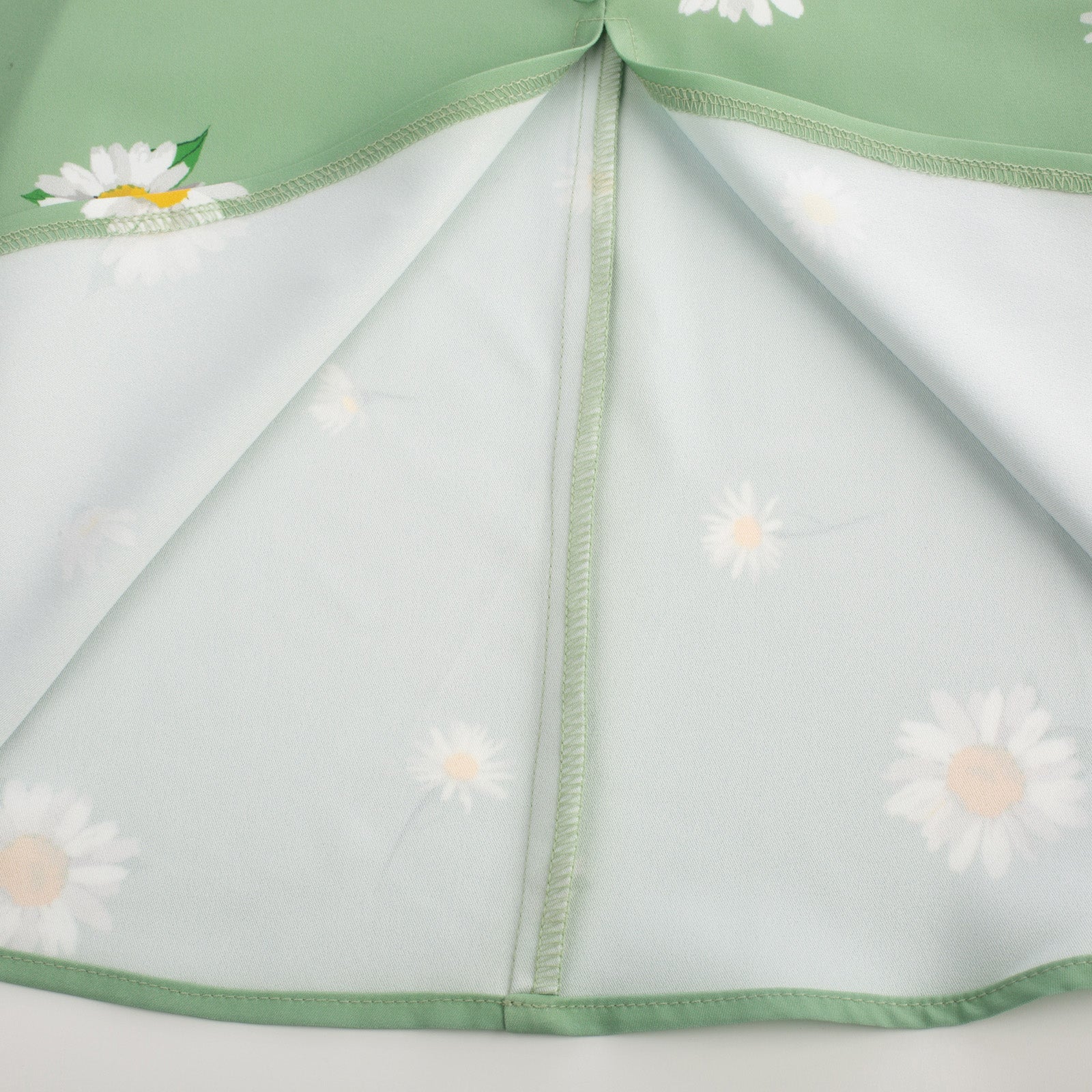 belle poque Vintage Strawberry Patterns Front Slit Dress Puffed Short Sleeve Sweetheart Neck Dress