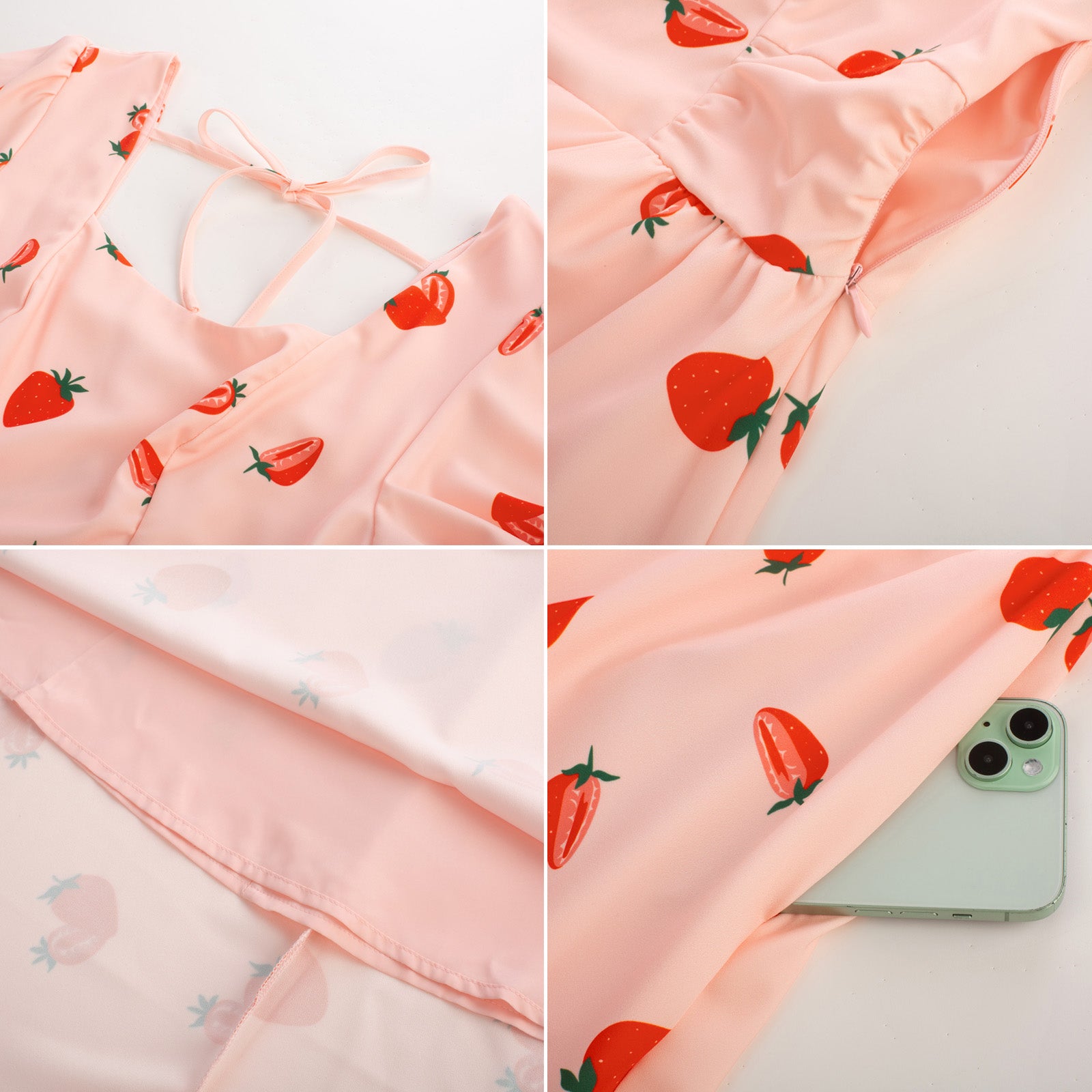 belle poque Vintage Daisy Flower Print Cottagecore Cocktail Dresses Square Neck Puff Sleeve Dress with Pockets