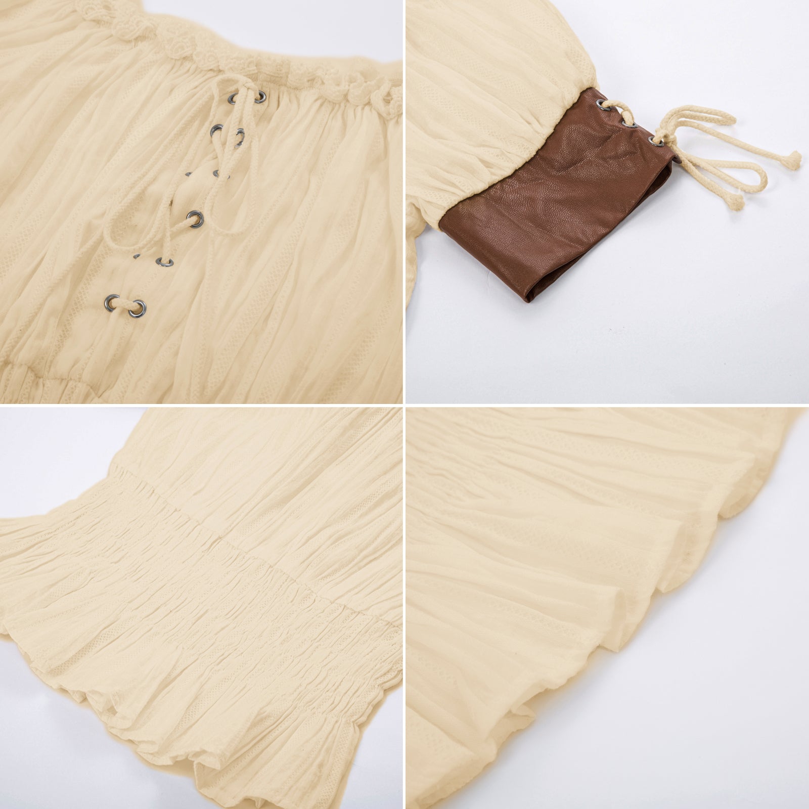 belle poque Steampunk Victorian Half Sleeve Boho Off Shoulder Pirate Tops